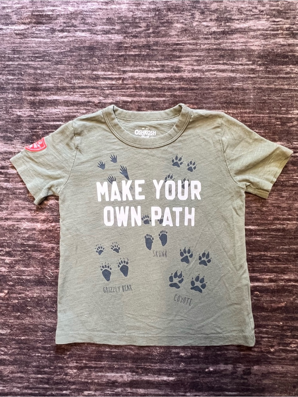 OshKosh B'gosh Kids' Green 'Make Your Own Path' Graphic TShirt